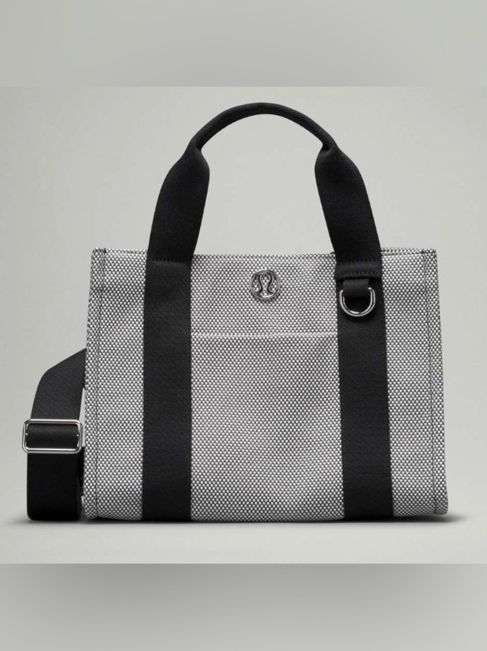 NWT Lululemon Two-Tone Canvas Mini Tote Bag 4.5L Anchor Light Ivory and Black